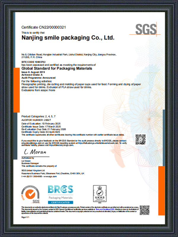 Giấy chứng nhận của SGS