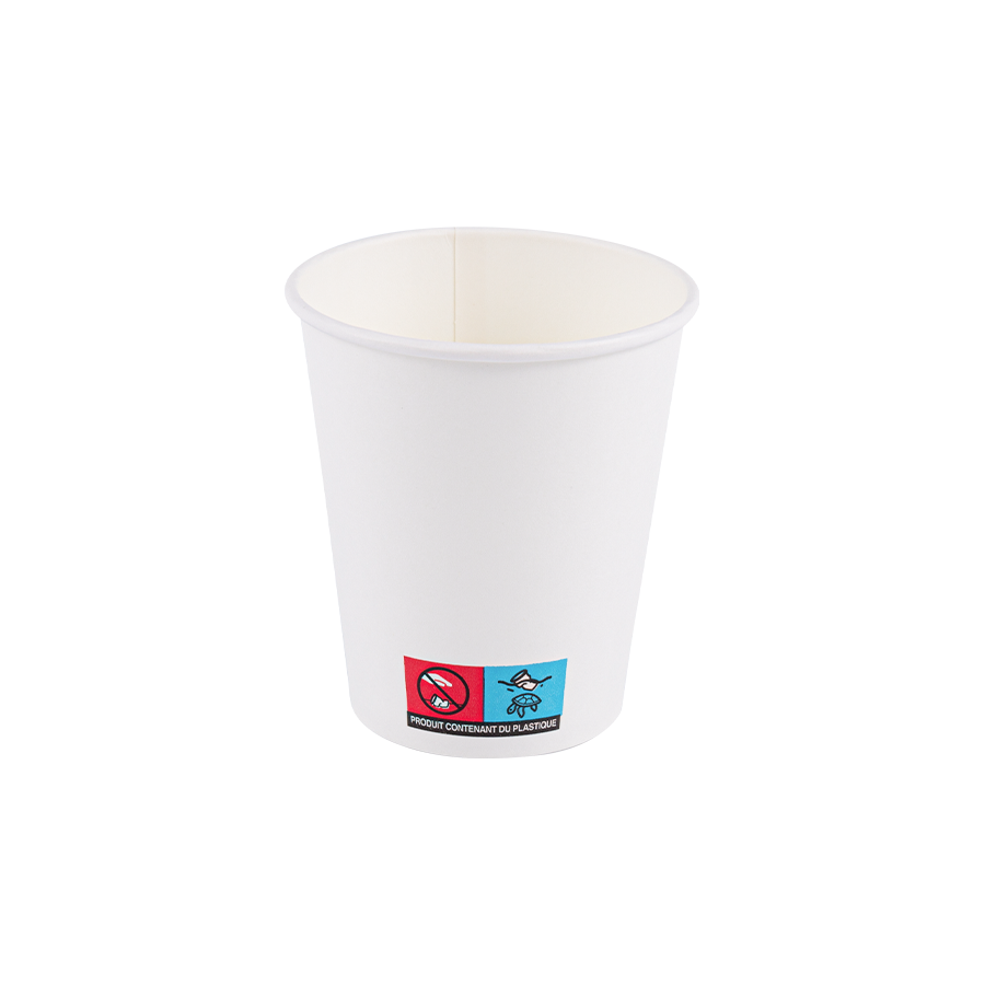 Cốc giấy một vách dùng một lần 7,5oz cho cốc bán hàng tự động